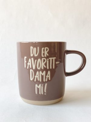 Krus h 9,5 cm "Favorittdama"