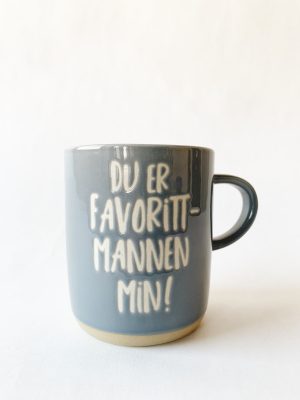 Krus h 9,5 cm "Favorittmannen"