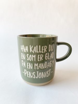 Krus h 9,5 cm "Pensjonist"