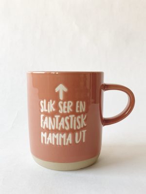 Krus h 9,5 cm "En fantastisk mamma"