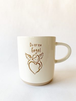 Krus h 9,5 cm "Du er en engel"