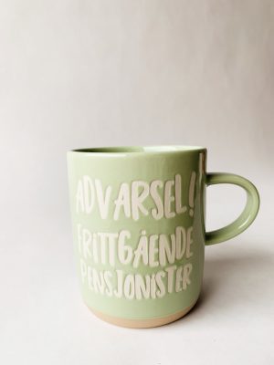 Krus h 9,5 cm "Frittgående pensjonister"