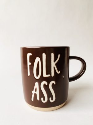 Krus h 9,5 cm "Folk ass'"