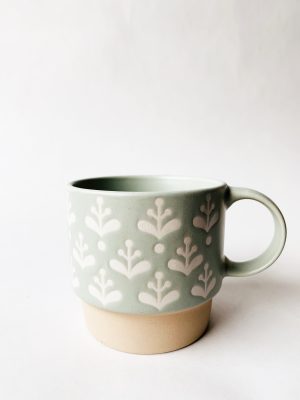 Krus retro Marie lys blå