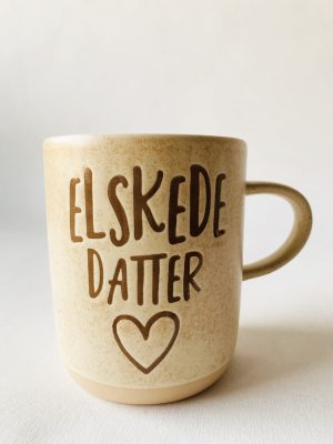 Krus 9,5 cm "Elskede datter"