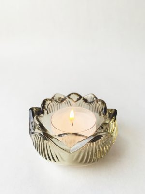 T-lysholder Julie 8x4 cm grønn