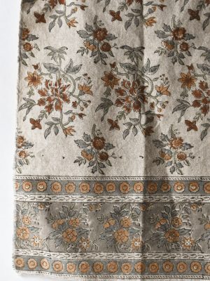 Putetrekk Anna 40x60 cm off white m blomster 100% bomull