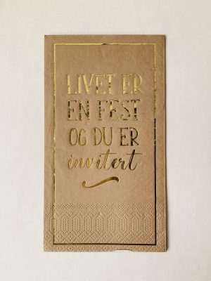 Serviett buffet "Livet er en fest"